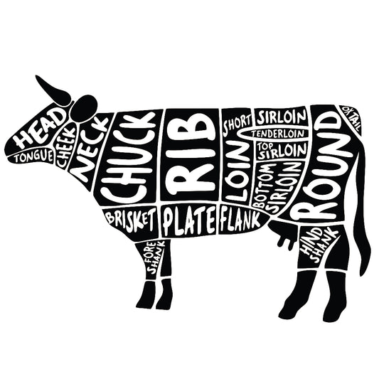 American Wagyu cow share featuring a variety of premium cuts, perfect for stocking your freezer with farm-raised beef