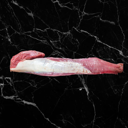 Whole American Wagyu beef tenderloin with exceptional tenderness and rich marbling, ideal for roasting or filet cuts