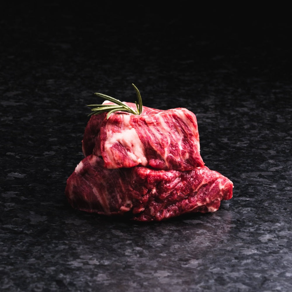 American Wagyu Denver steak with deep marbling and bold flavor, perfect for grilling or pan-searing
