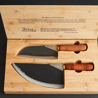 Thai Moon Knife Duo Set